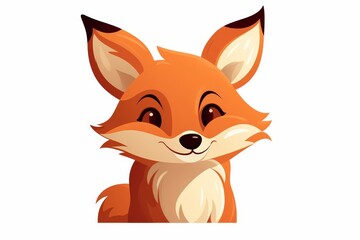 Obraz premium Sly fox with an elongated snout and upright ears gazing to the side in a playful manner