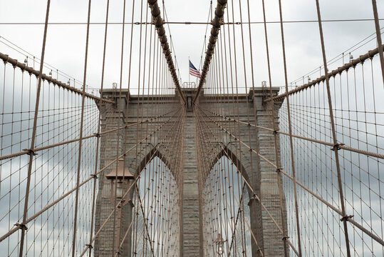 Brooklyn bridge New York, detail
