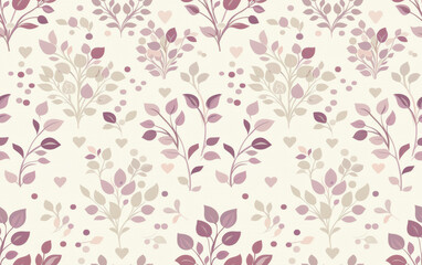 Retro style floral texture art background
