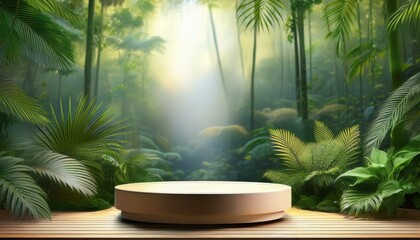 Jungle podium for product display