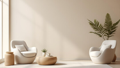 Minimalist interior background wallpaper