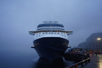 cruise ship in the port