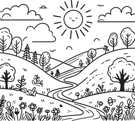 natural illustration vector