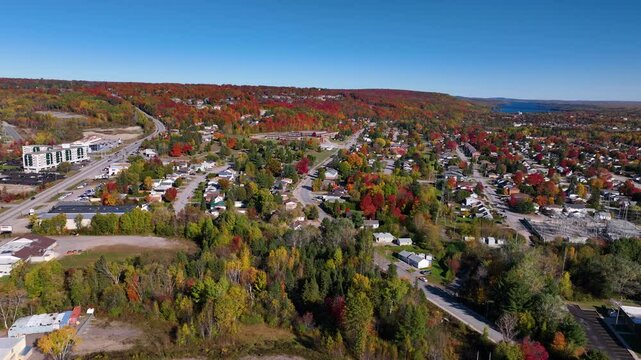 Northern ontario living north bay maple tree aerial