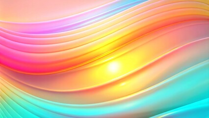 Obraz premium A vibrant background features diagonal stripes that transition from warm yellow to cool blue. Abstract waves background, colorful texture design. abstract colorful gradient background for your design