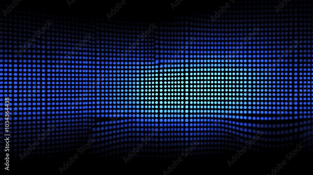 Aufkleber abstract pattern of blue dots on black background cosmic depth and design