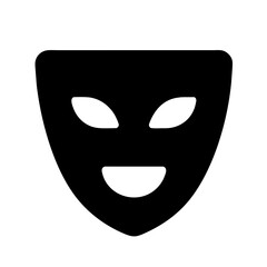 A Mask Icon Representing Safety and Protection