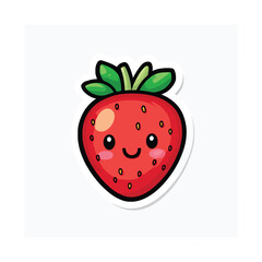Obraz premium strawberry on white background