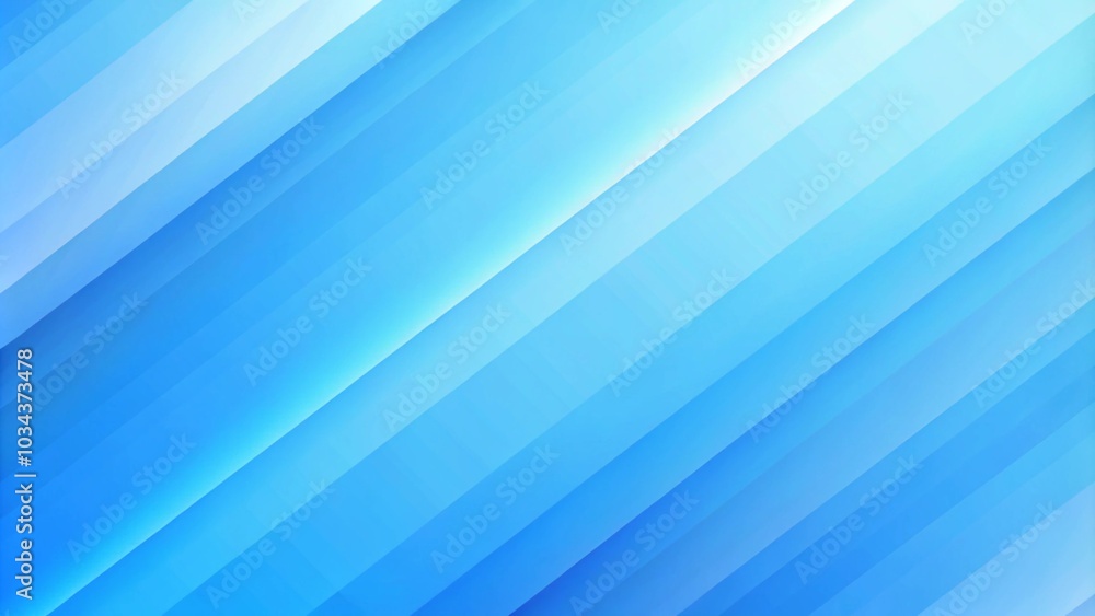 Fototapete Beautiful abstract universal blurred blue background for presentation and design. Light blue and white background with a diagonal layout. Blue gradient line presentation abstract background