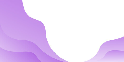 Purple wave minimalist modern background with white space for text and message. template design	