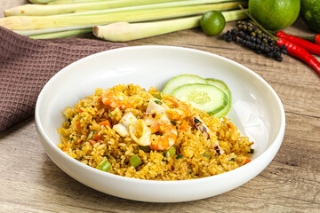 Asian Fried rice with seafood