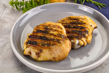 Two Tasty grilled chicken thighs