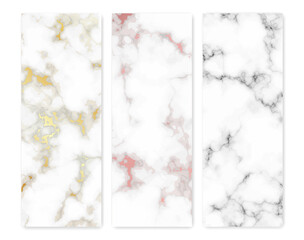 Set of marble texture backgrounds