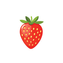 strawberry on white background