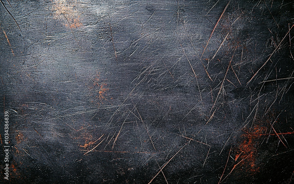 Poster textured black and gray surface with scratches and subtle hues, creating an intriguing backdrop for 