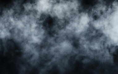 Obraz premium A swirling fog envelops the dark landscape, creating an eerie atmosphere during a quiet night