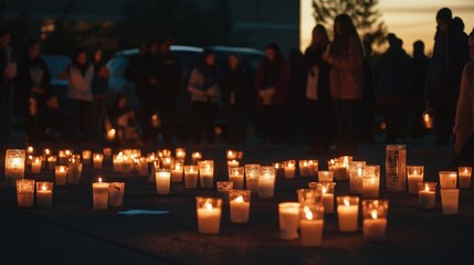 Illuminate the Night with Candlelight Vigil for Peace and Unity A Moment of Reflection and Solidarity