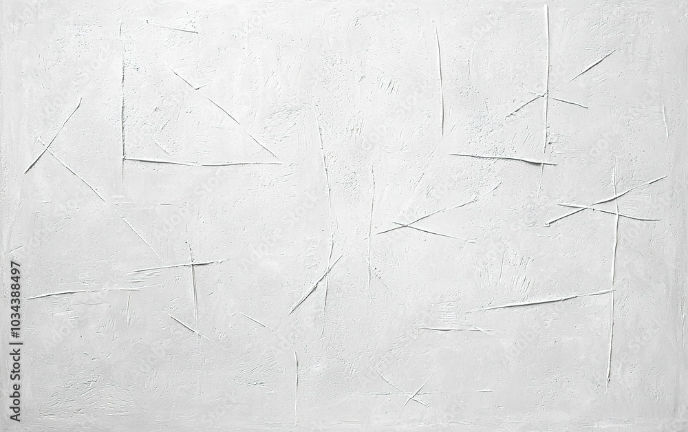 Poster abstract white texture with subtle lines and shapes created through dimensional layering in a minima
