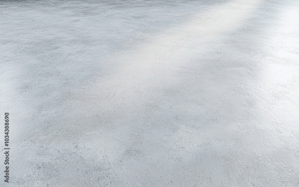 Poster smooth gray concrete surface with a soft light reflection in an empty indoor space