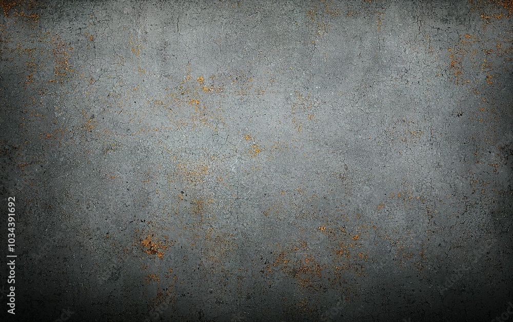 Poster textured concrete surface with rust stains showcasing wear and aging over time in a gritty urban set