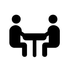 A Meeting Icon Representing Collaboration and Discussion