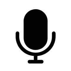 A Microphone Icon Representing Sound Capture