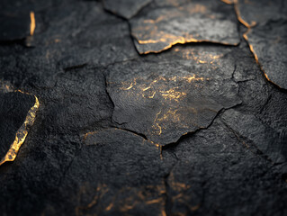 old cracked asphalt