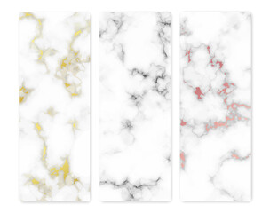 Set of marble texture backgrounds