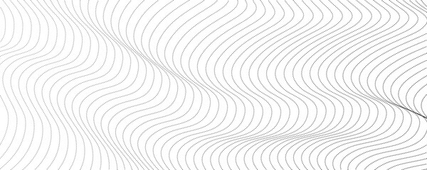 Halftone monochrome background with flowing dots