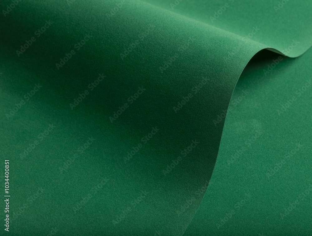 Poster paper texture background. premium designer sheet with deep emerald shade and curved layers. elegant,