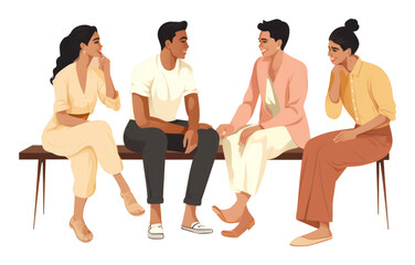 Obraz premium PNG Talking adult conversation togetherness.