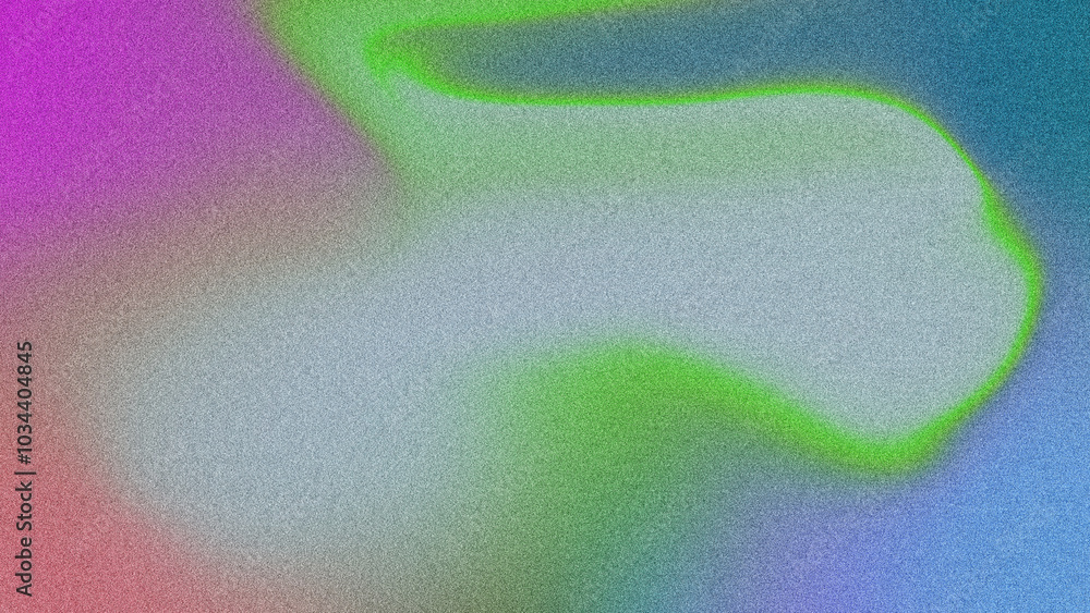 Poster colorful gradient background with grainy noise texture. modern and futuristic design with smooth flu