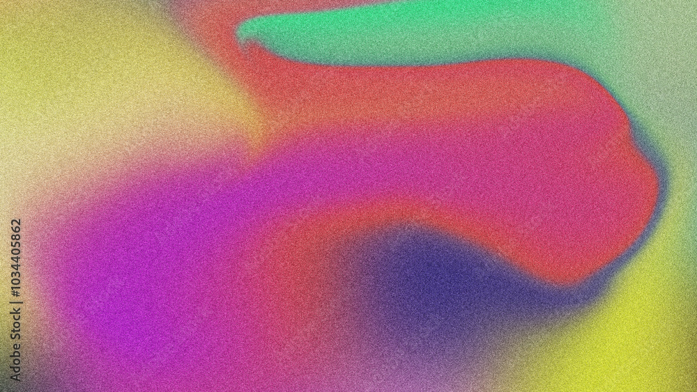 Poster colorful gradient background with grainy noise texture. modern and futuristic design with smooth flu