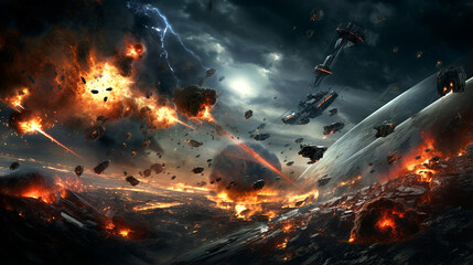 war destroyed city fighting military fire in the fireplace