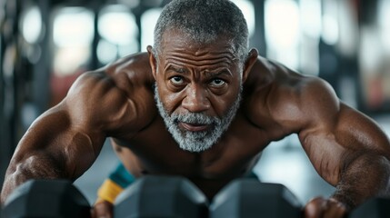 Fototapeta premium aging black exercise sport, 16:9