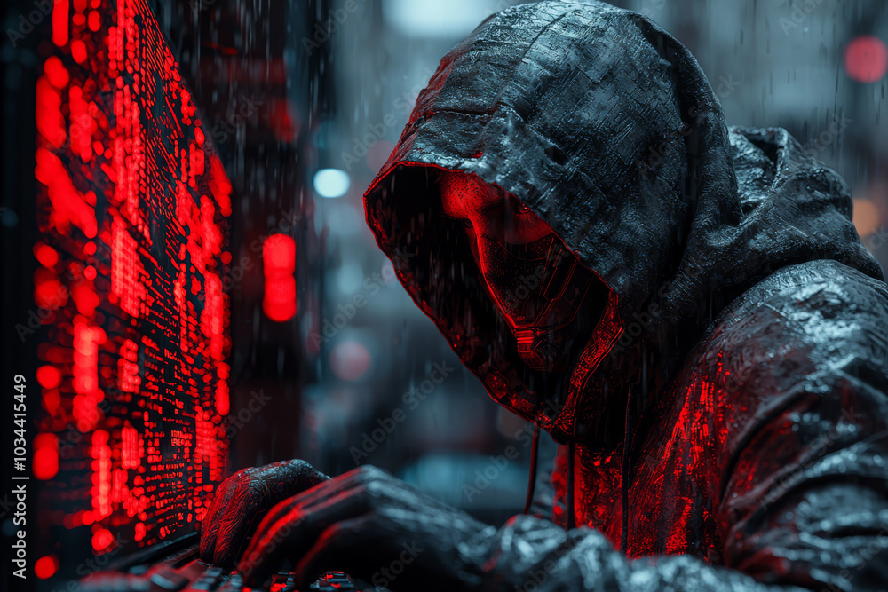 Aufkleber a hacker attempting to breach a firewall, symbolizing the ongoing threat of cyberattacks. concept of