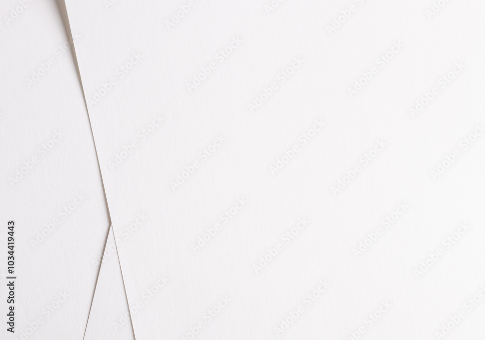 Aufkleber paper texture background. white premium designer sheet with clean, elegant layers and white surface.