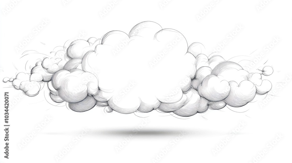 Aufkleber continuous one-line drawing of an empty speech bubble on white background