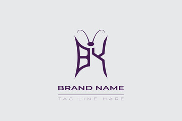 BY Butterfly logo design. Butterfly initials B and Y line art logo template. This design can be used in cosmetics fashion and jewelry.