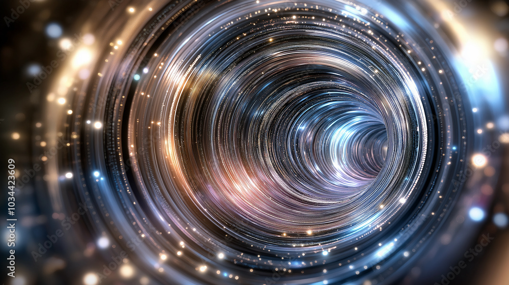 Poster abstract high-tech background with elements of digital flows and modern technologies, including arti