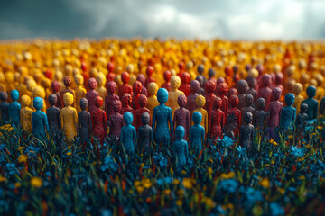 Fototapeta premium A business embracing diversity and inclusion as part of its social governance strategy, illustrating the social aspect of ESG. Concept of social responsibility.