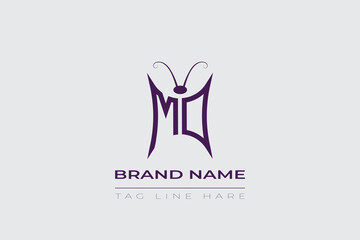 MD Butterfly logo design. Butterfly initials M and D line art logo template. This design can be used in cosmetics fashion and jewelry.