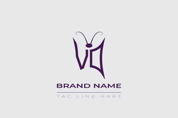VD Butterfly logo design. Butterfly initials V and D line art logo template. This design can be used in cosmetics fashion and jewelry. 