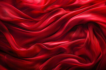Obraz premium Red satin background. Love and passion. Valentine's day, christmas texture. High quality photo