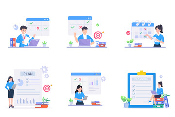 Planning schedule and calendar concept. 