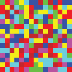 Abstract background with colorful tiles squares
