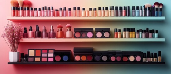 Makeup Products on Shelves