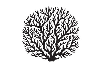 Coral Silhouette minimalist 50.eps