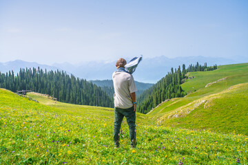 Karajun Grassland, an attractive tourist attraction integrating grasslands, forests, canyons,...