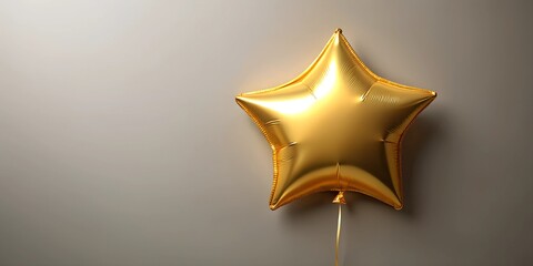 golden christmas star baloon 